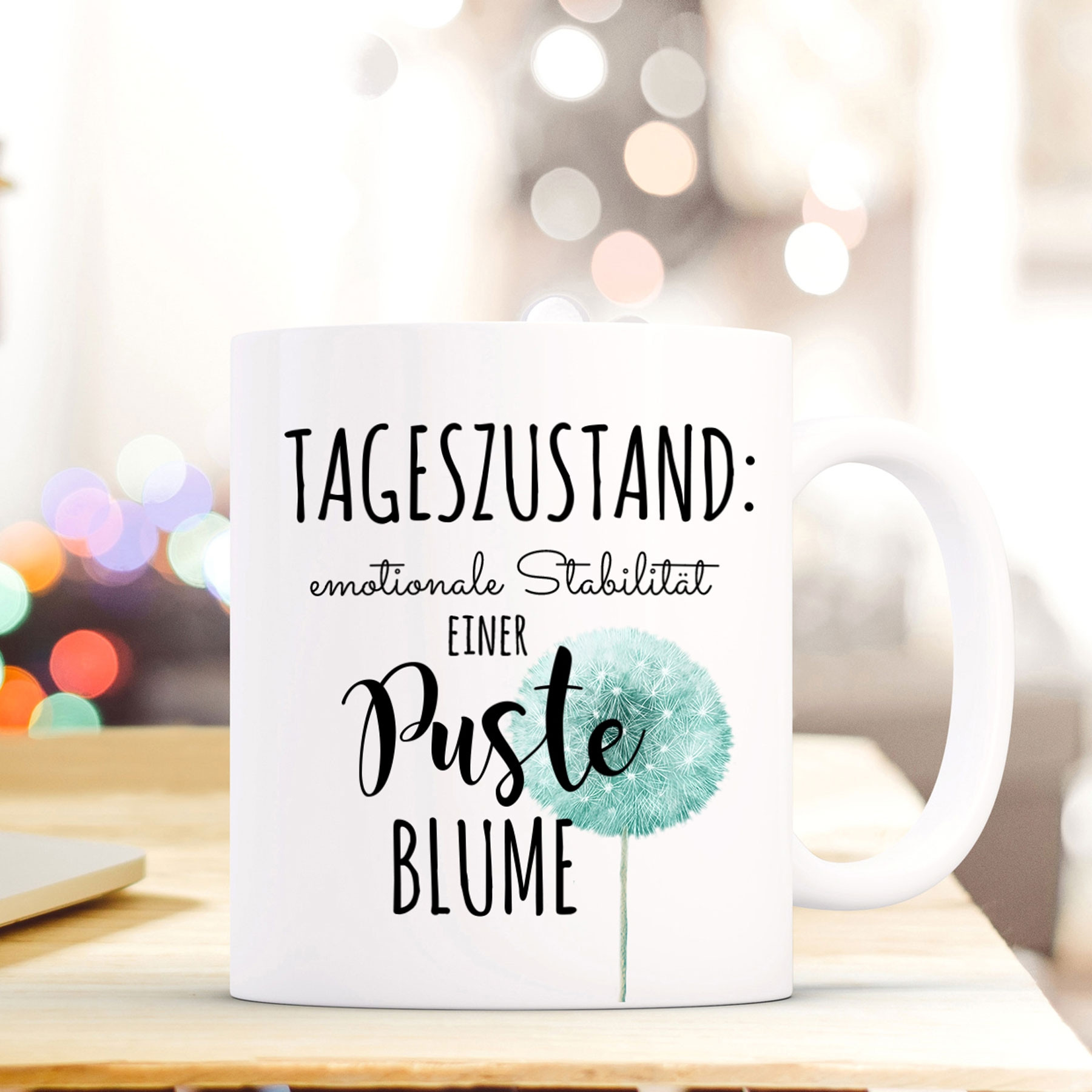 Tasse Becher Pusteblume Mit Spruch Kaffeebecher Mit Motto Zitat Tageszustand Pusteblume Ts520 Wandtattoos Elfentur Tassen