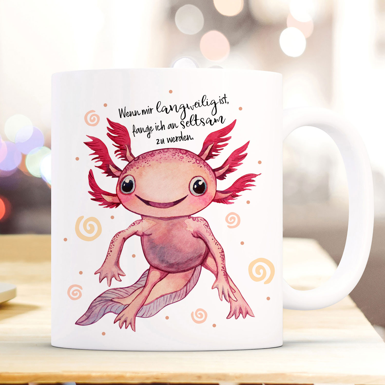 Tasse Becher Motiv Axolotl Spruch Wenn Mir Langweilig Ist Kaffeebecher Geschenk Spruchbecher Ts948 Wandtattoos Elfentur Tassen