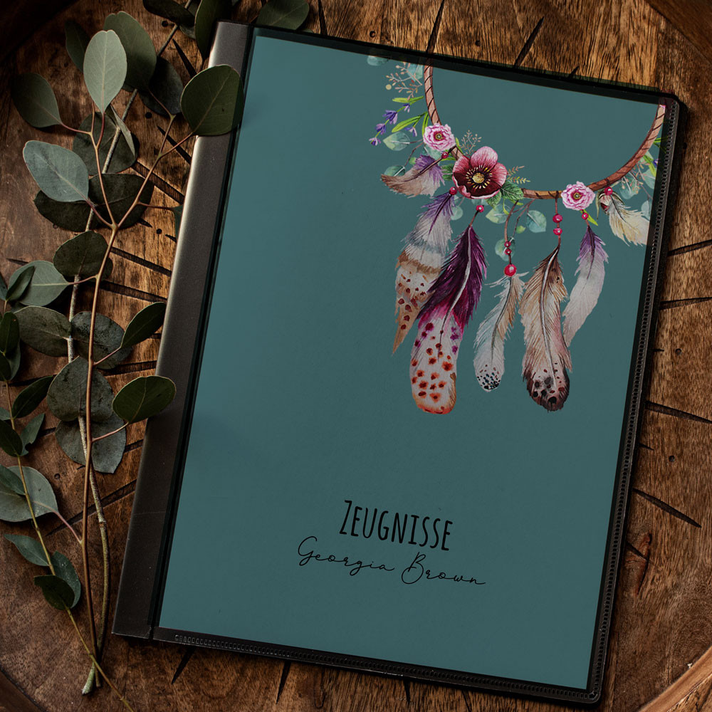 Personalisiert Zeugnismappe Mit Pony-Motiv - Individuell Mit Namen