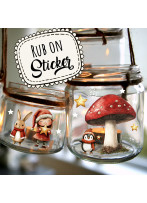 Rub ons RubOn Rubons Sticker Weihnachten Weihnachtssticker Weihnachtsmotive Tiere Wichtel Tür Elfentür Stern Weihnachtswichtel Zwerge DIN lang rb35