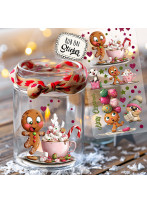Rub ons RubOn Rubons Sticker Weihnachten Weihnachtssticker Weihnachtsmotive Lebkuchen Figuren Männer Wichtel Weihnachtswichtel Lebkuchenfiguren DIN lang rb44
