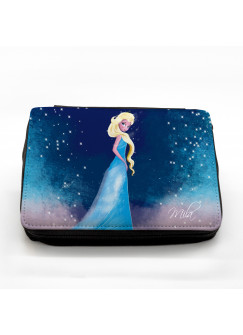 Gefüllte Federtasche Prinzessin mit Sternenhimmel und Wunschnamen fm039 Filled pencil case frozen princess with starry sky and desired name fm039