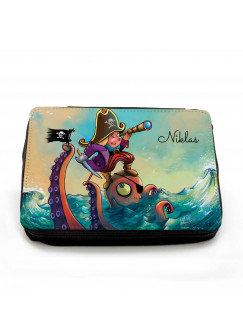 Gefüllte Federtasche Pirat und Octopus mit Wunschnamen filled pencil case pirate and octopus with custom name fm059