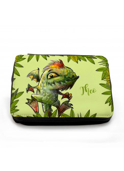 Gefüllte Federtasche Dino Drache im Dschungel mit Wunschnamen filled pencil case dinosaur dragon lizard in jungle with custom name fm070