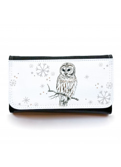 Portemonnaie große Geldbörse Brieftasche Eule Schneeeule Hedwig gbg029 Wallet big purse billfold snow owl owl Hedwig gbg029