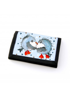 Portemonnaie Geldbörse Brieftasche Vögel Vögelchen verliebt gf33 Wallet purse billfold birds birdcouple in love gf33