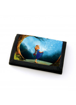 Portemonnaie Geldbörse Brieftasche Märchen Sterntaler Mädchen im Wald wallet purse billfold fairy-tale star money girl in forest gf46