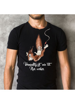 Herren T-Shirt Weihnachten Weihnachtsshirt mit Eichhörnchen & Spruch Vernünftig ist wie tot... hs4
