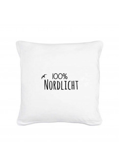 Kissen 100% Nordlicht mit Möwe Pillow "100% Nordlicht" with seagull including filling 