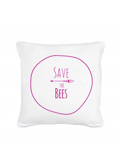 Kissen mit Spruch "Save the Bees" mit Pfeil Pillow with qoute - save the Bees with arrow