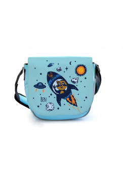 Kindergartentasche Kindertasche Tasche Waschbär im Weltraum mit Wunschnamen kgt07