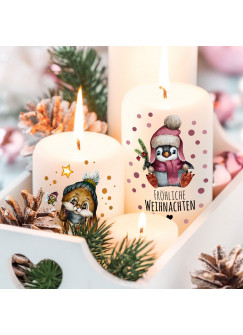 Kerzensticker Kerzentattoos Tattoofolie Weihnachten Christmas für Kerzen oder Keramik A4 Bogen DIY Stickerbogen für bis zu 40 Kerzen kst15