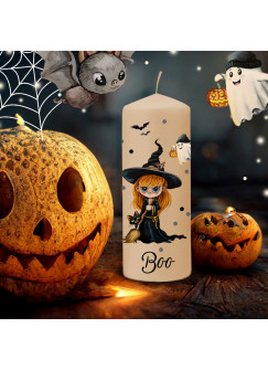 Kerzensticker Kerzentattoos Tattoofolie Halloween Hexe Kürbis für Kerzen oder Keramik A4 Bogen DIY Stickerbogen für bis zu 40 Kerzen kst8