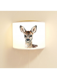 Wandlampe Kinderlampe mit süßen Reh Lampe Motivlampe Leselampe Kinderzimmer ls105