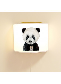 Wandlampe Kinderlampe mit süßen Pandabär Panda Bär Lampe Motivlampe Leselampe Kinderzimmer ls106