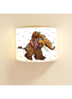 Kinderlampe Wandlampe kleines Mammut Ado Lampe Mammutlampe mit Punkte ls85