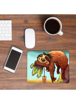 Mousepad Mouse Pad Mausunterlage schlafendes Faultier auf Baum mp26