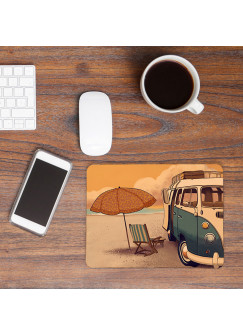 Mousepad Kinder Surfbus am Meer Mouse Pad Mausunterlage Bus am Strand mp36