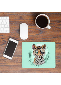 Mousepad mouse pad Mauspad mit süßen Tiger Mausunterlage bedruckt für den Schreibtisch mouse pads Tier mp65