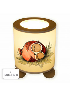 Tischlampe verträumte Eule Eulchen schlafend tl064