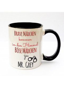 Tasse Brave Mädchen Böse Mädchen Mr Grey ts166