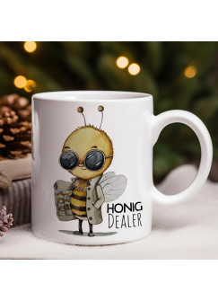 Tasse Becher Imker Biene Bienchen Bee Spruch Honig Dealer Motiv Kaffeebecher Kaffeetasse Geschenk Spruchbecher ts2137