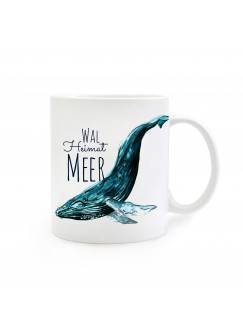 Tasse Becher Kindertasse Kinderbecher Kaffeetasse Kaffeebecher Wal Heimat Meer Wahlheimat ts236 cup mug child cup kids cup coffee cup adopted home sea adopted home ts236