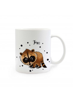  Kaffeebecher Waschbär