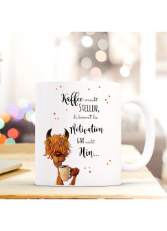 Tasse mit Lama Becher Kaffeebecher Kaffeetasse mit Spruch Kaffee erreicht stellen.. ts491