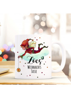 Tasse Becher Wichtel Elfe Spruchbecher Geschenk Motto Zitat Weihnachtstasse Name Wunschname ts566