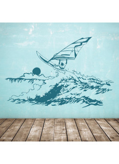 Windsurfer-wandtattoo