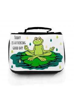 Waschtasche Yoga Frosch good day wt020