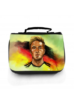 Waschtasche Kosmetiktasche Fussball Fussballer Götze wt100