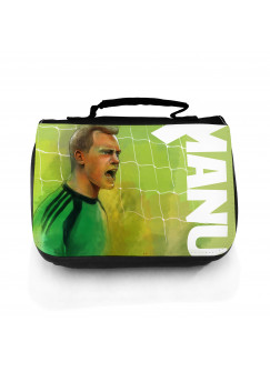 Waschtasche Waschbeutel Kulturbeutel Kosmetiktasche Reisewaschtasche Fussballer Torwart Manu Neuer wt102 Washbag toilet bag sponge bag cosmetics bag travel washbag footballer Keeper Manu Neuer wt102