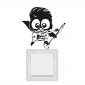 Wandtattoo Lichtschaltertattoo Elvis Presley Eule King of Rock'n'Roll M1667