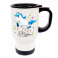 Thermobecher Einhorn mit Sternen und Spruch Sei immer du selbst... Einhornthermobecher tb052