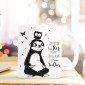 Tasse Faultier und Eule mit Spruch Ich spüre das Tier in mir… Ich glaube es ist ein Faultier ts401