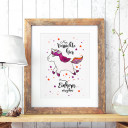 A3 Print Illustration Poster Plakat Einhornplakat Einhornposter Einhorn mit Sterne und Spruch Nur verrückte hier, komm Einhorn... wir gehen A3 Print illustration poster unicorn placard unicorn with stars and quote saying just crazy here, come unicorn... w