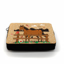 Hauptbild gefüllte Federtasche Pferd auf Weide Pferdekoppel filled pencil case horse on meadow paddock