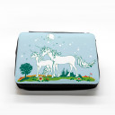 Hauptbild gefüllte Federtasche Einhörner auf Wiese Nachthimmel filled pencil case unicorns on meadow starlit sky