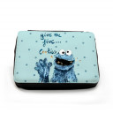 Gefüllte Federtasche Cookiemonster Kekse Krümel mit Punkten Filled pencil case cookiemonster cookies with dots fm055