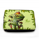 Gefüllte Federtasche Dino Drache im Dschungel mit Wunschnamen filled pencil case dinosaur dragon lizard in jungle with custom name fm070