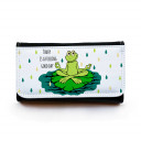 Portemonnaie große Geldbörse Brieftasche Yogafrosch mit Spruch today is a .... gbg022 Wallet big purse billfold frog with saying today is a .... gbg022