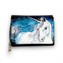 Hauptbild Portemonnaie Geldbörse Einhorn im Zauberwald mit Sternenhimmel wallet purse unicorn in magic forest with starlit sky gk063