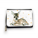 Geldbörse süßes Reh Rehkitz mit Herzen gk067 Wallet sweet deer fawn with hearts gk067