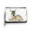 Geldbörse süßes Reh Rehkitz mit Herzen gk068 Wallet sweet deer fawn with colored hearts gk068