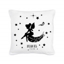 Kissen mit Elfe Fee Federn Sternen und Spruch "dream big - little one" inklusive Füllung Pillow with elf fairy feathers stars and saying "dream big - little one" including filling k09