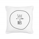 Kissen mit Spruch "Save the Bees" mit Pfeil Pillow with qoute - save the Bees with arrow