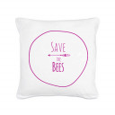 Kissen mit Spruch "Save the Bees" mit Pfeil Pillow with qoute - save the Bees with arrow