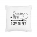 Kissen Spruch Excuse me while... mit Stern Pfeil & Luftballon Pillow saying excuse me while... with Star Arrow & Ballon